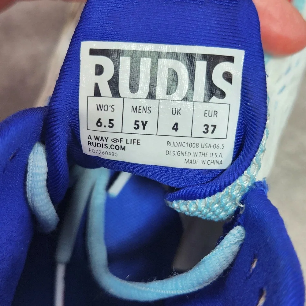 Rudis Sarah Hildebrandt USA Wrestling Shoes White Blue Red Kids 5Y Womens 6.5